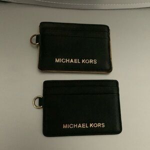 Two Michael Kors credit card holders